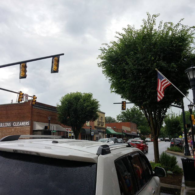Power went out downtown Landrum, SC.