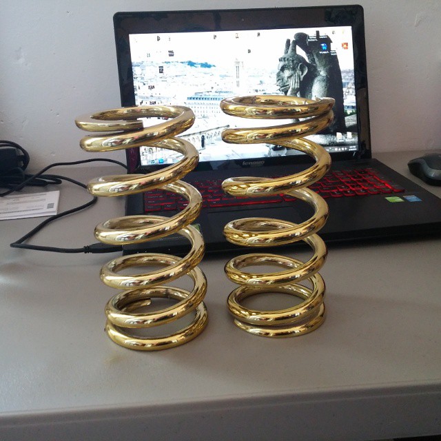 #Poweredbymax 8k springs. Going to put this on the fronts of the miata. That gold tho!  Now I need 7k rear springs.
